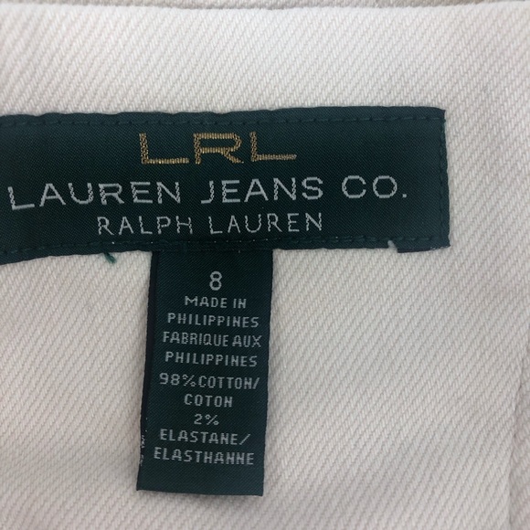 Lauren Ralph Lauren Vintage Off White Denim Skirt - Picture 7 of 10